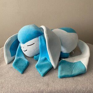 NWOT Pokemon Center Sleeping Glaceon Poké Plush Large 16" 2017 USA